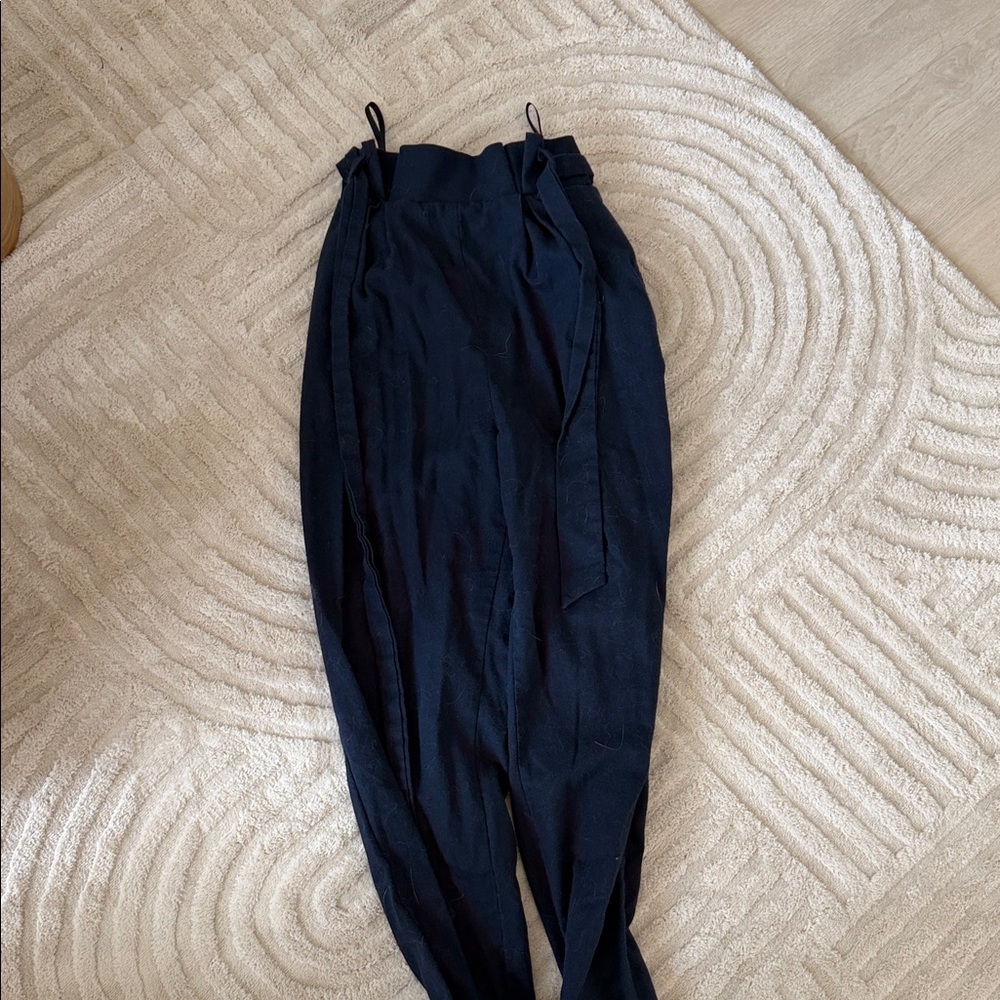 Cotton Candy Black Ankle Pants